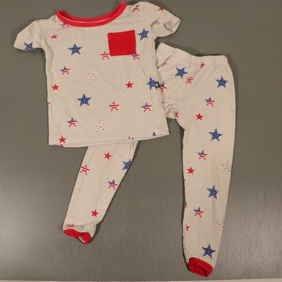 EUC Kyte Baby Stars and Stripes Pajamas Size 18-24 Months - Picture 2 of 12